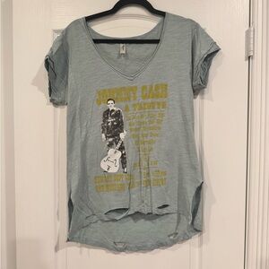 Gypsy Junkies Johnny Cash Distressed Tee